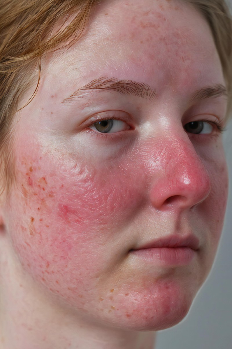 Trądzik różowaty